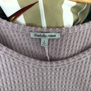 Charlotte Russe Tops - Lilac Cold Shoulder Top Charlotte Russe Tops - Lilac Cold Shoulder Top